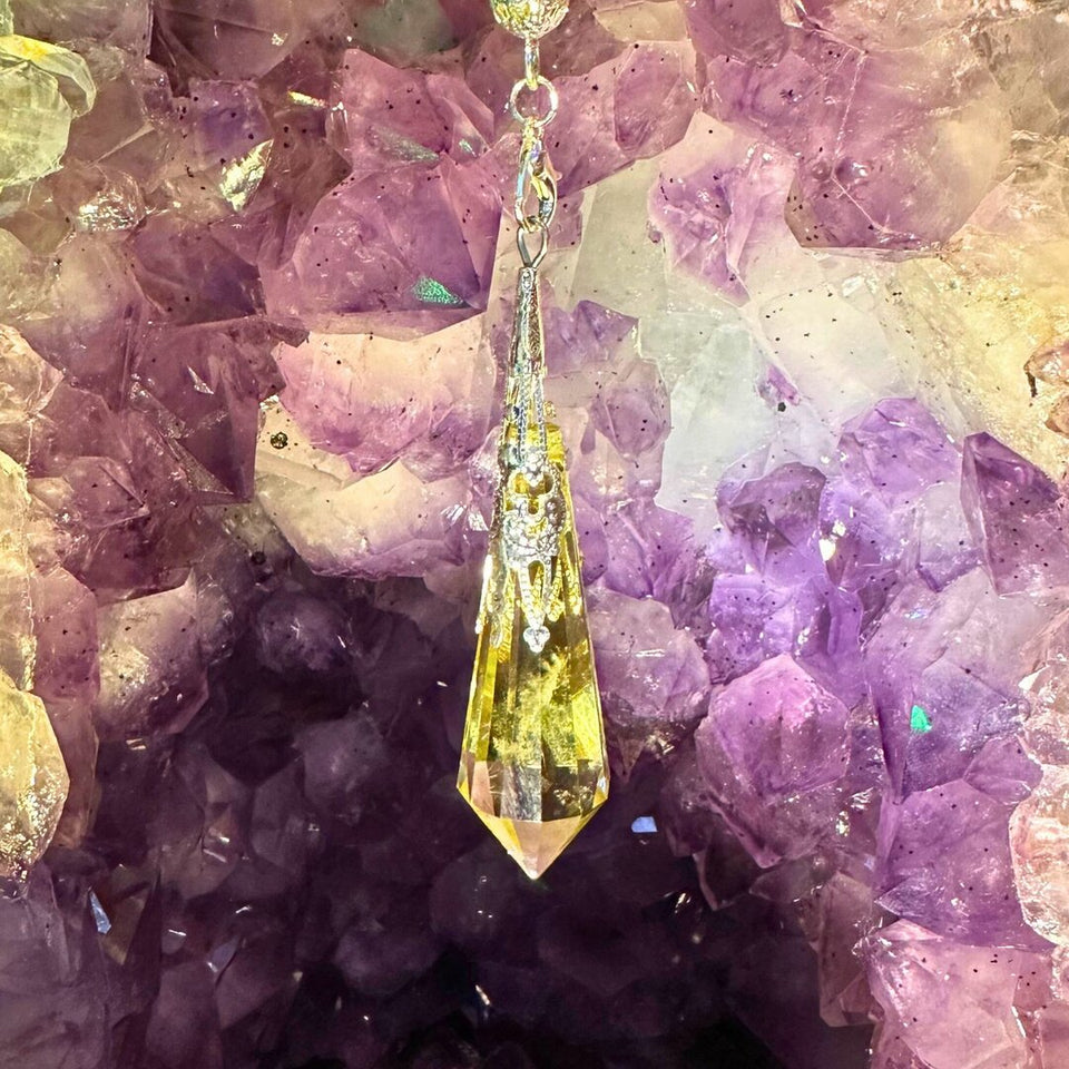 Pendule Divinatoire en Citrine