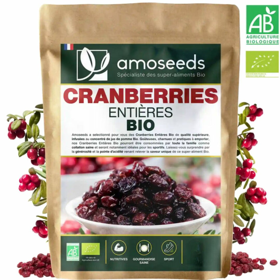 Cranberries entières Bio - 200gr