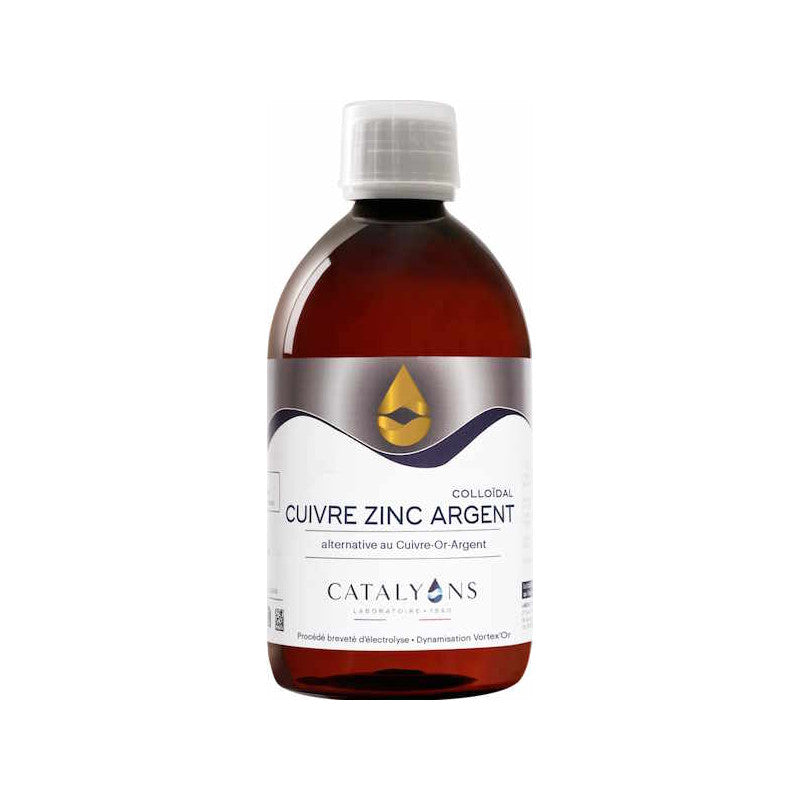 Cuivre Zinc Argent – Oligo-Précieux – 500 ml – Catalyons