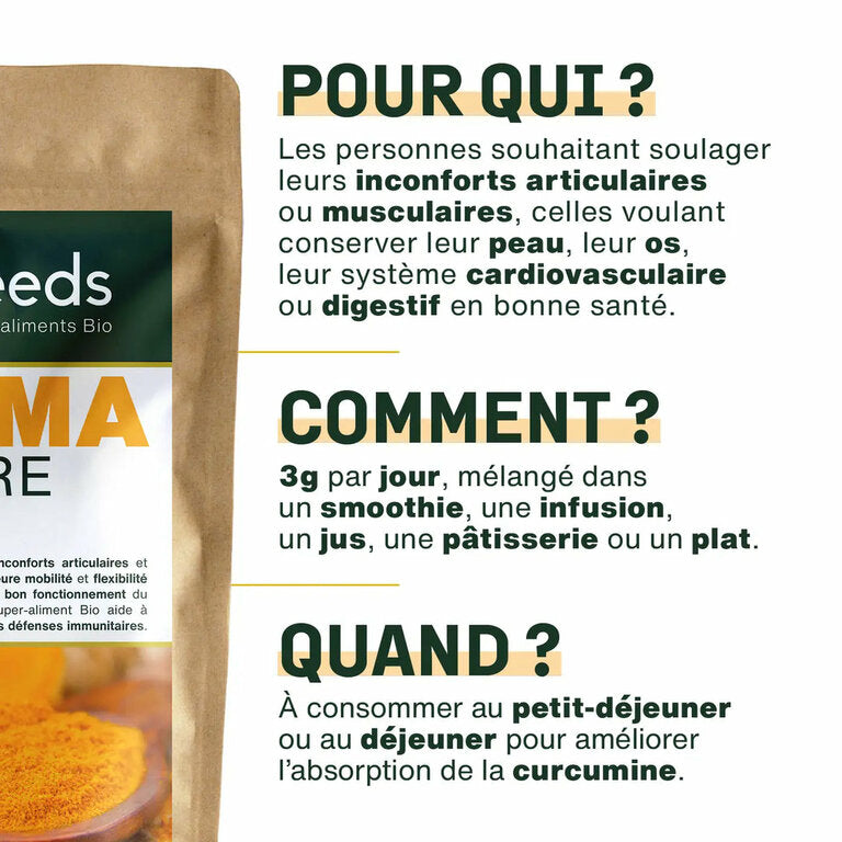 Curcuma en poudre Bio - 200gr