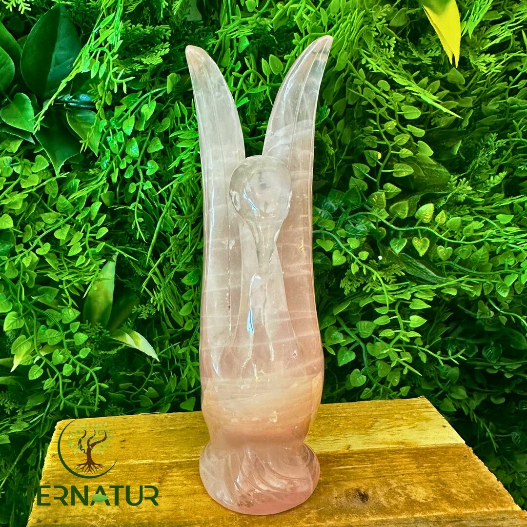 Cygne en Quartz Rose