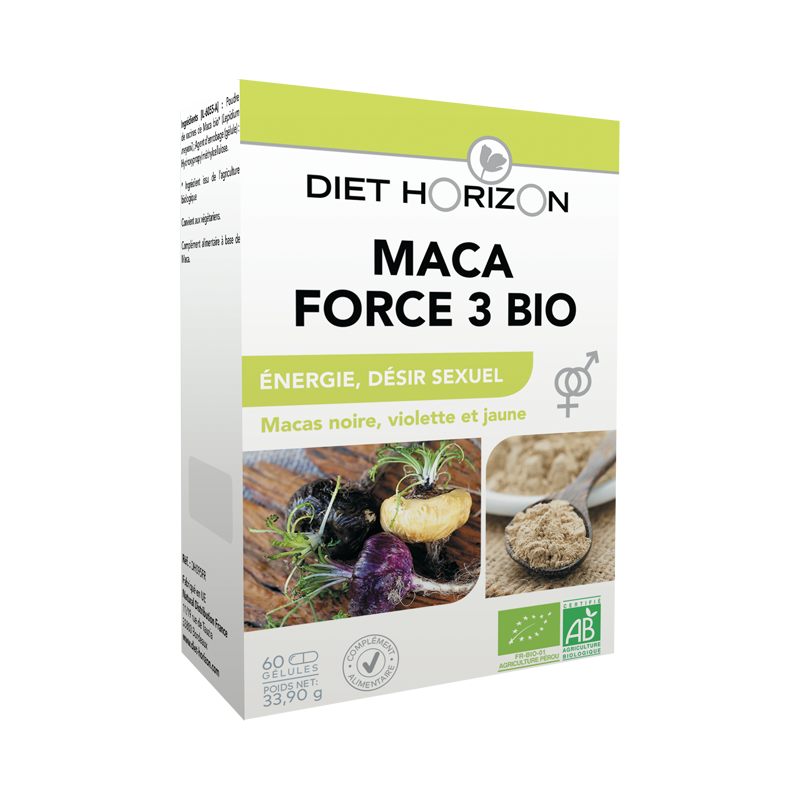 Maca Force 3 Bio - 60 gélules