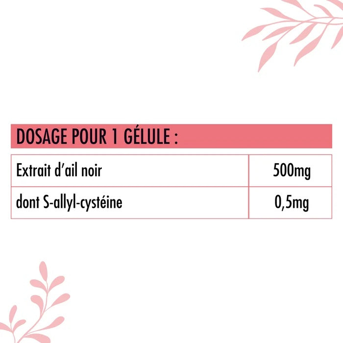 Ail Noir Fermenté – 500 mg – 30 gélules – Nutrivie
