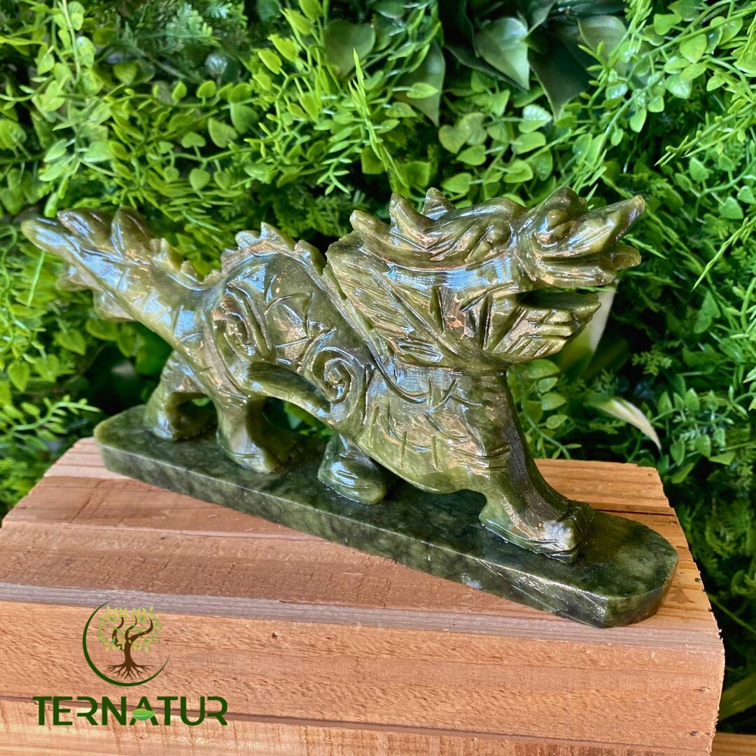 Dragon en Jade Néphrite