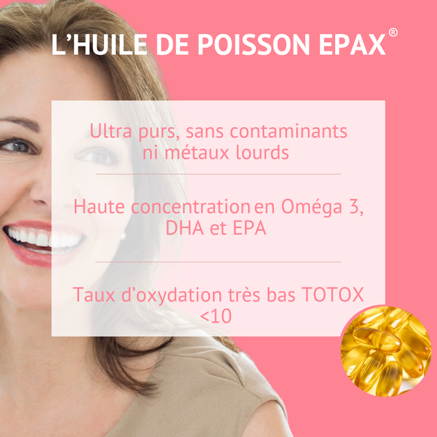 Oméga 3 EPAX - 120 capsules - Nutrivie