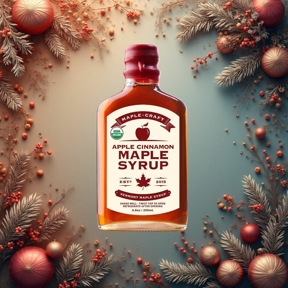 Sirop d'érable aux pommes et à la cannelle / 200ml