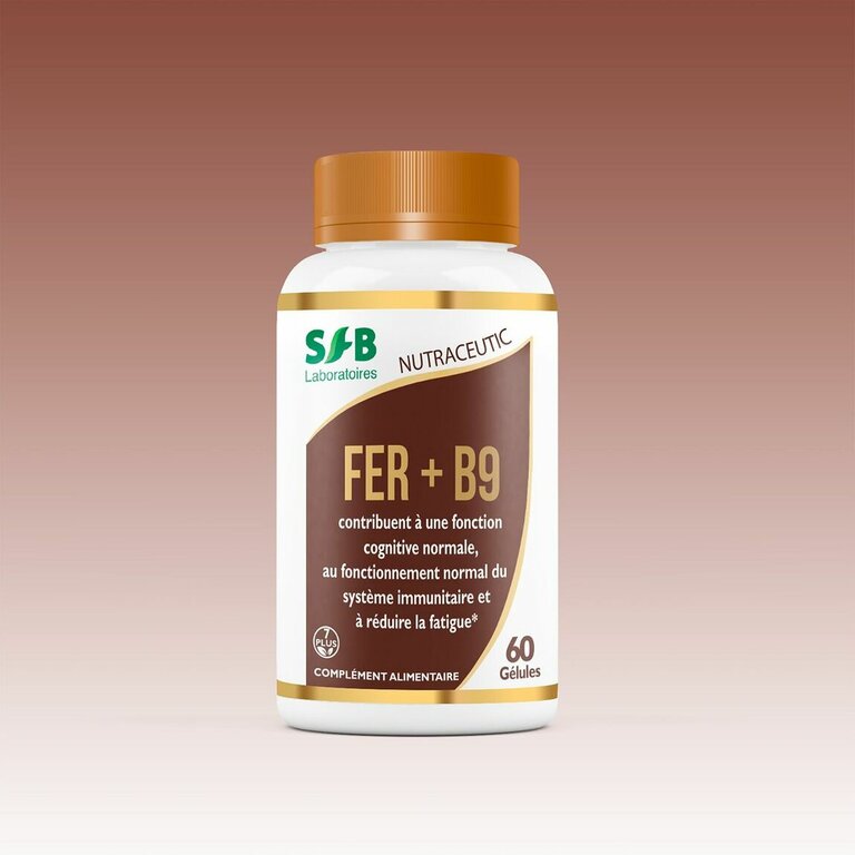 Fer Bisglycinate + B9 - 60 gélules végétales