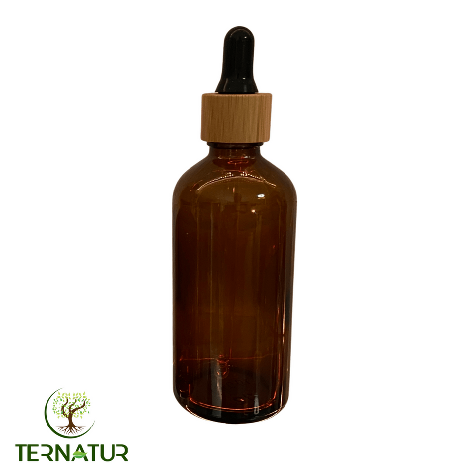 Flacon compte-gouttes en verre ambré - 100ml