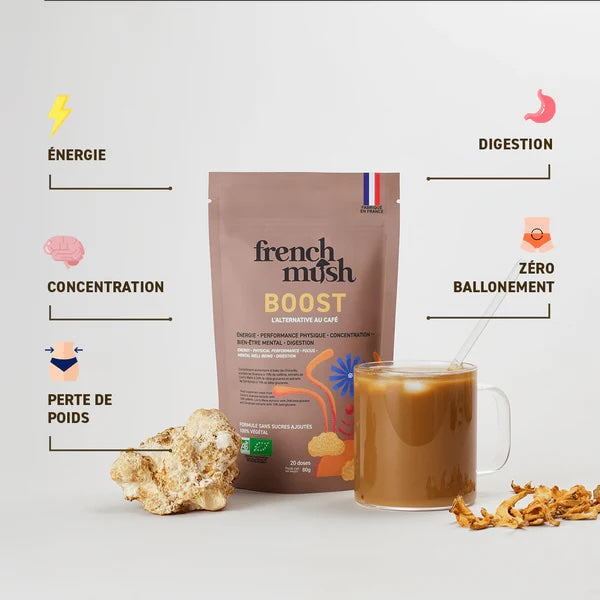 French Mush – BOOST Bio Chicorée aux Champignons – Alternative au Café