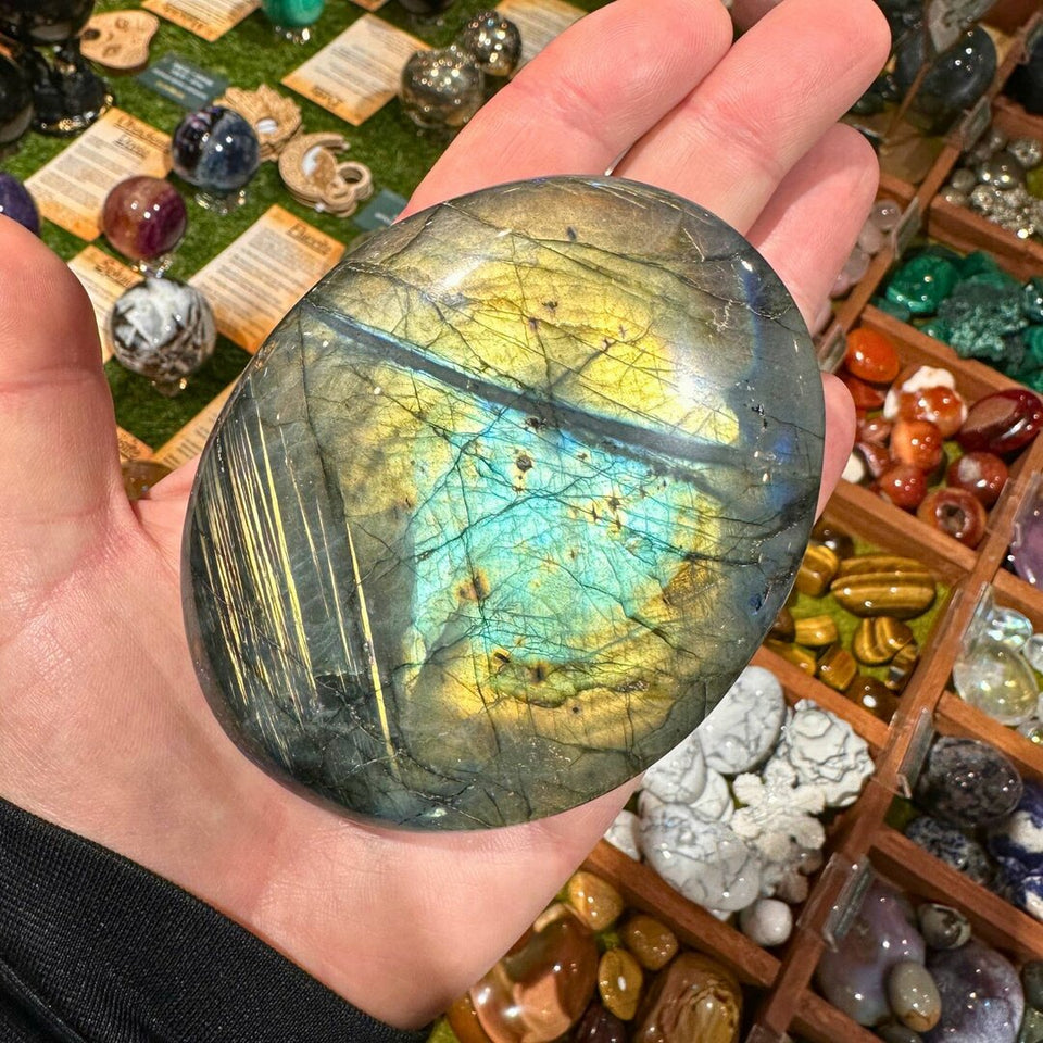 Galet Labradorite Qualité AAA - 11cm