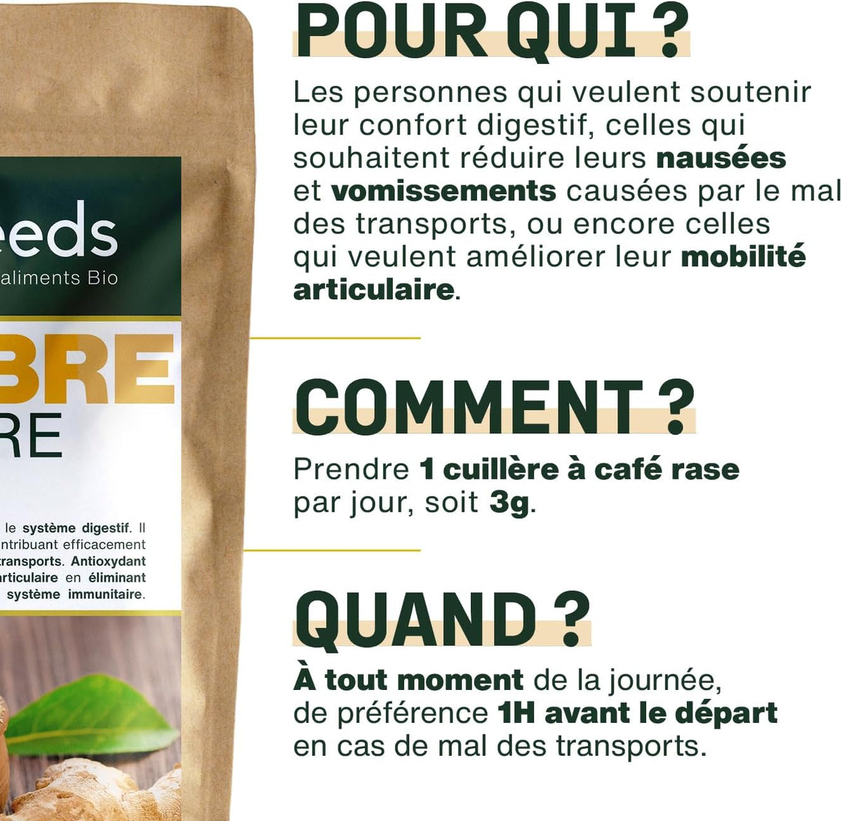 Gingembre BIO en poudre – 200 g