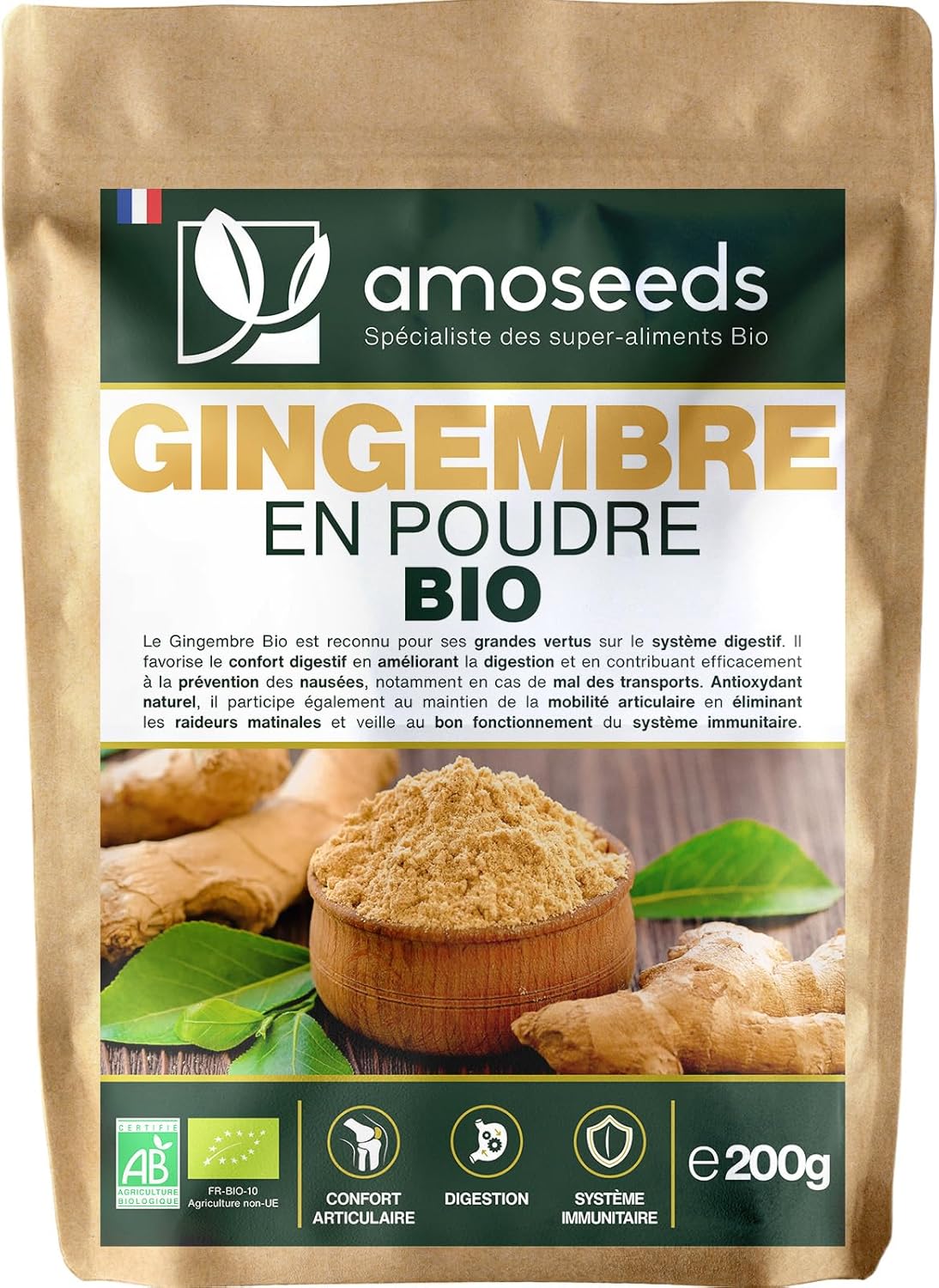 Gingembre BIO en poudre – 200 g