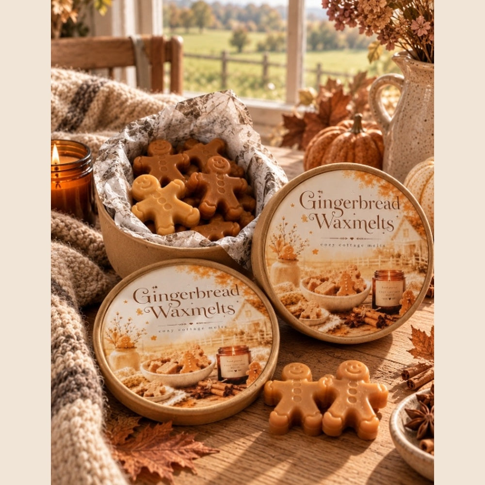 Fondants Parfumés Bonhomme Pain d’Épices – Cozy Cottage Waxmelts