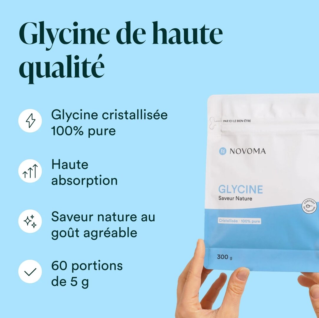 Glycine en poudre Novoma 300 g – 100 % pure