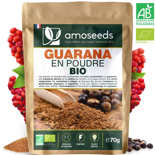 Guarana en poudre Bio - 70gr