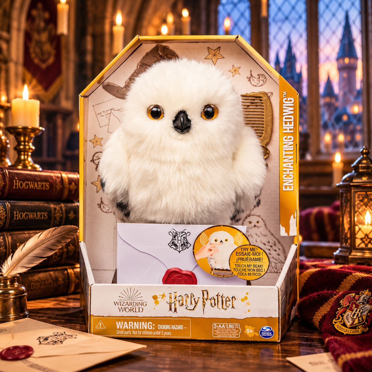 Peluche Interactive Hedwige Enchantée – Harry Potter – Wizarding World