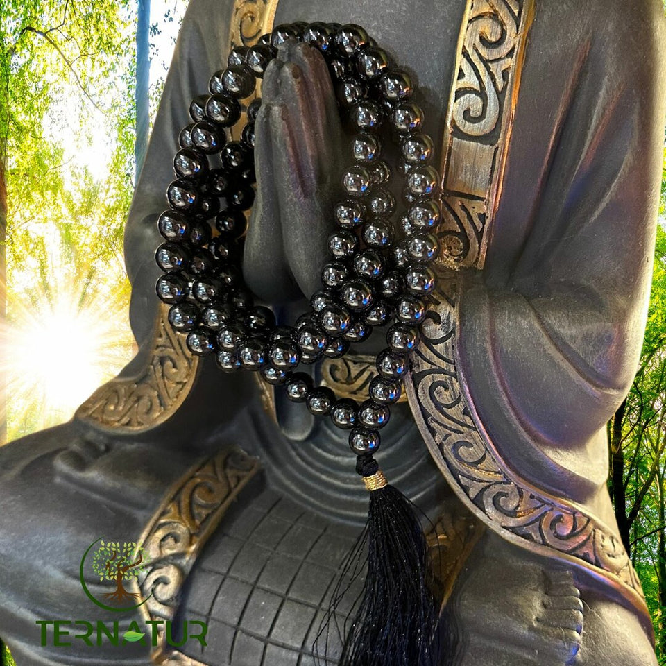 Mala Hématite - 108 perles 8mm