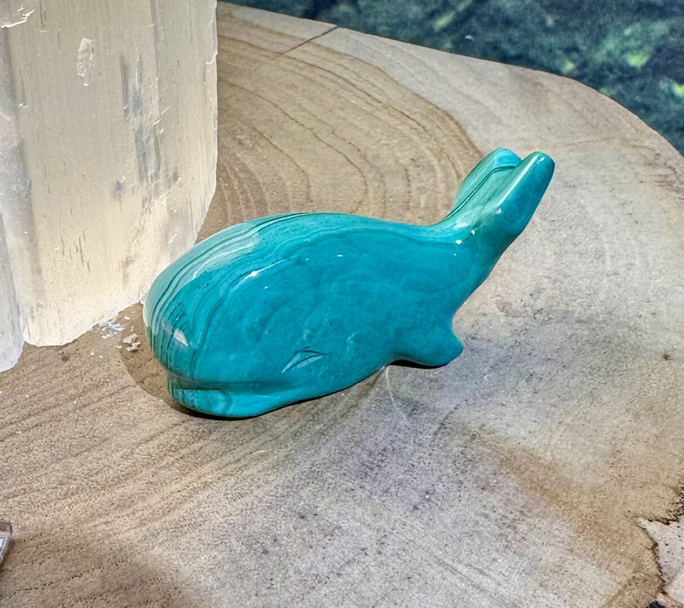 Baleine en Malachite