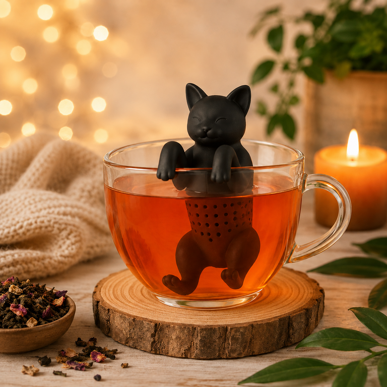 Infuseur à thé Chat Noir