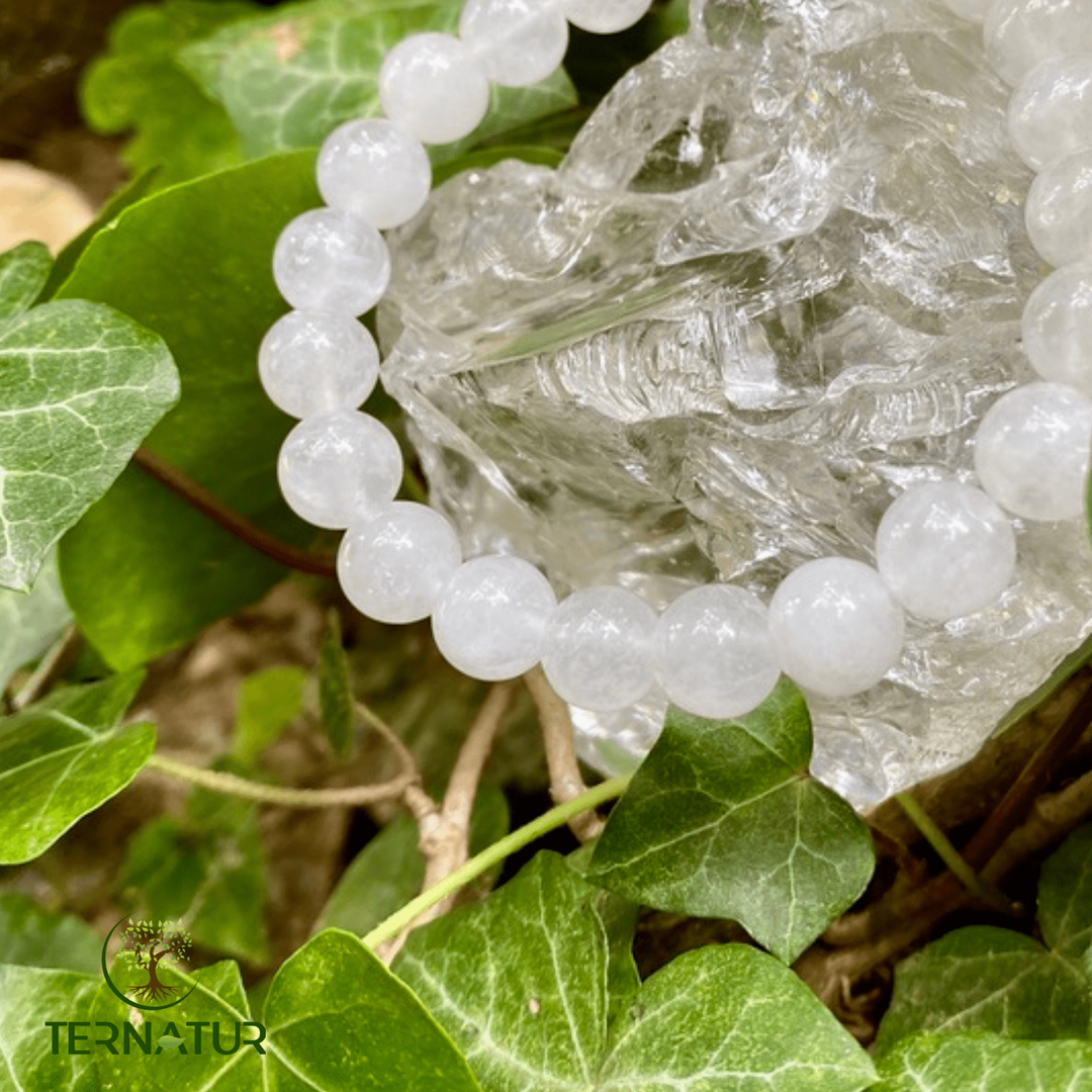 Bracelet Jade Blanc - 8mm
