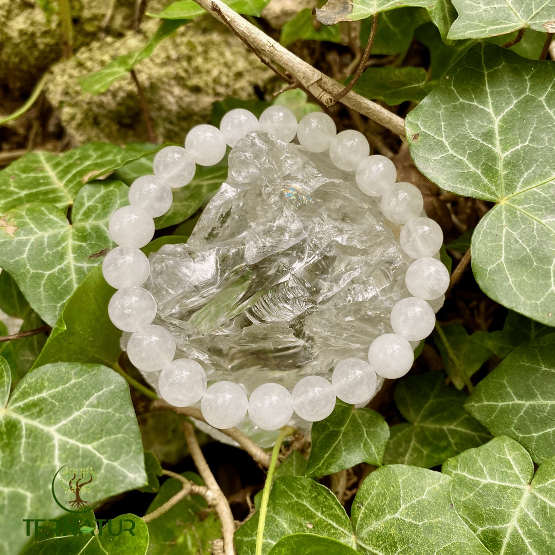 Bracelet Jade Blanc - 8mm
