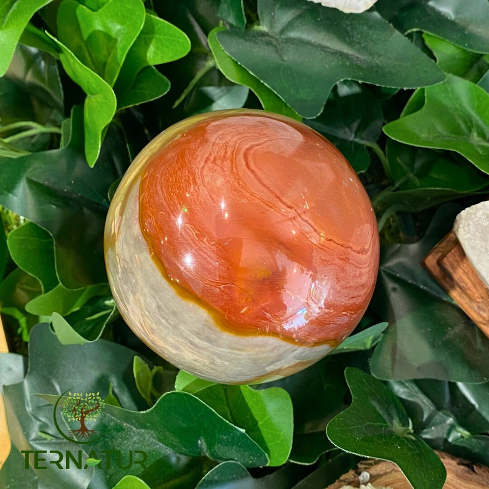 Sphère Jaspe Polychrome/Impérial - 77mm
