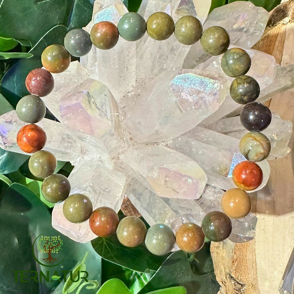 Bracelet Jaspe Polychrome - 8mm