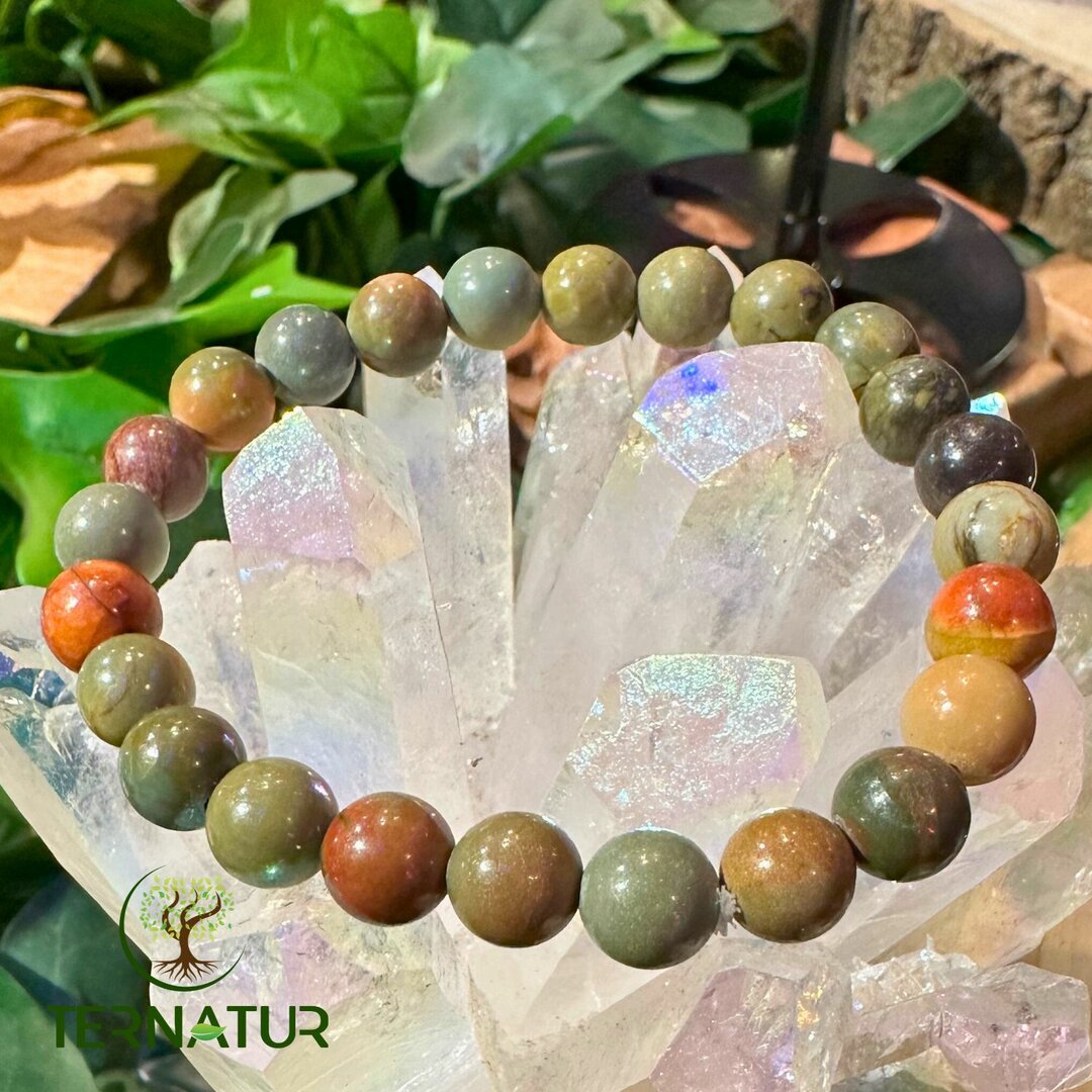 Bracelet Jaspe Polychrome - 8mm