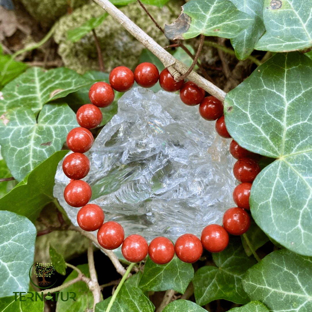 Bracelet Jaspe Rouge - 8mm
