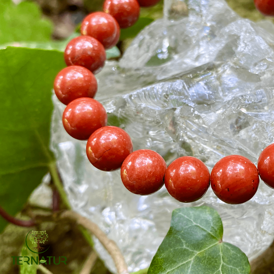 Bracelet Jaspe Rouge - 8mm