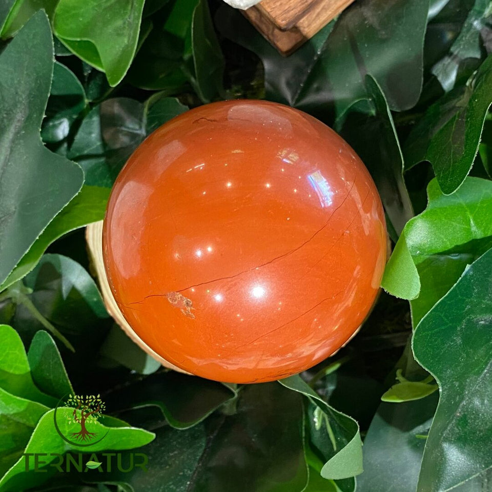 Sphère Jaspe Rouge - 66mm
