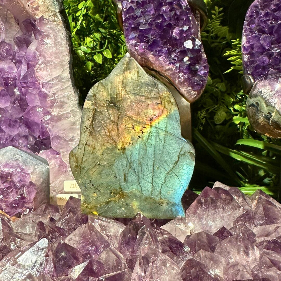 Labradorite Forme Flamme