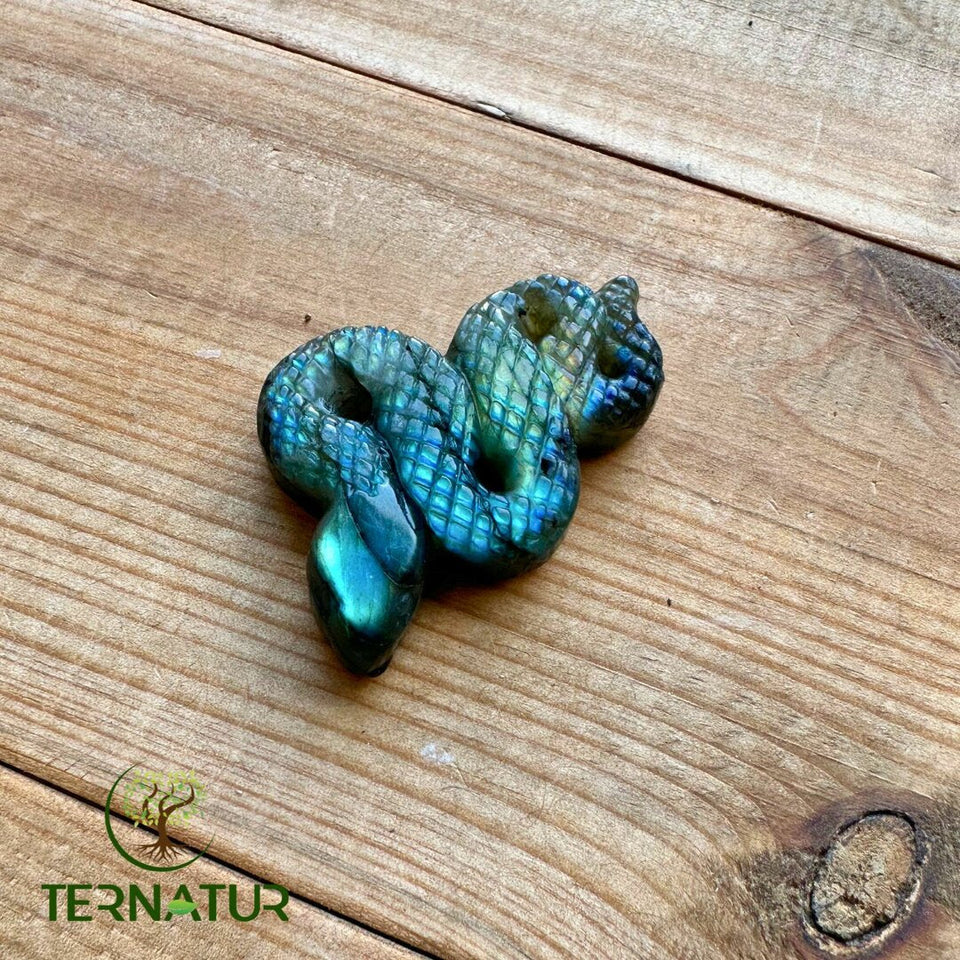 Serpent en Labradorite