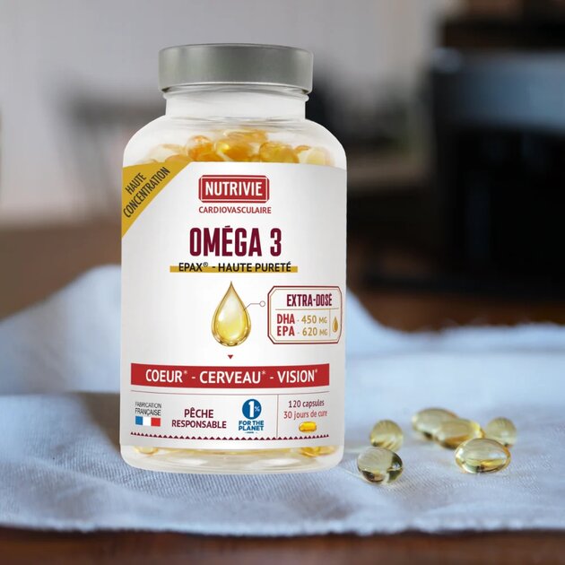 Oméga 3 EPAX - 120 capsules - Nutrivie