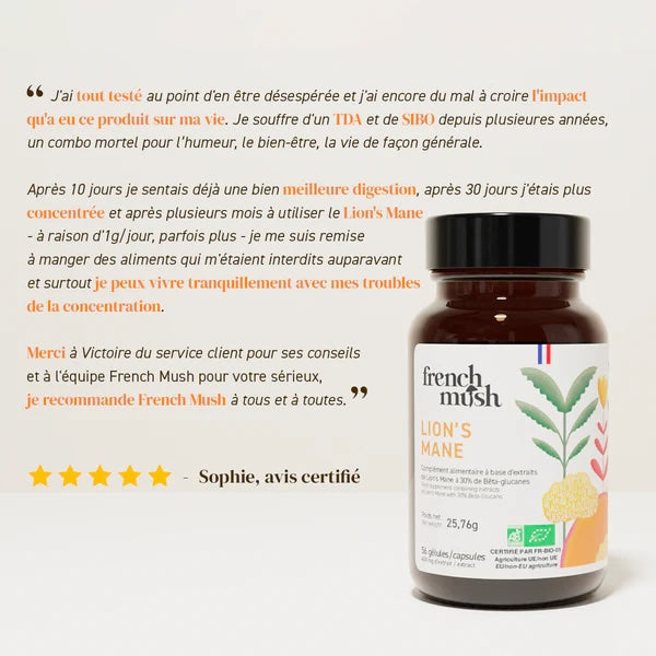Lion's mane - 56 Gélules - French Mush