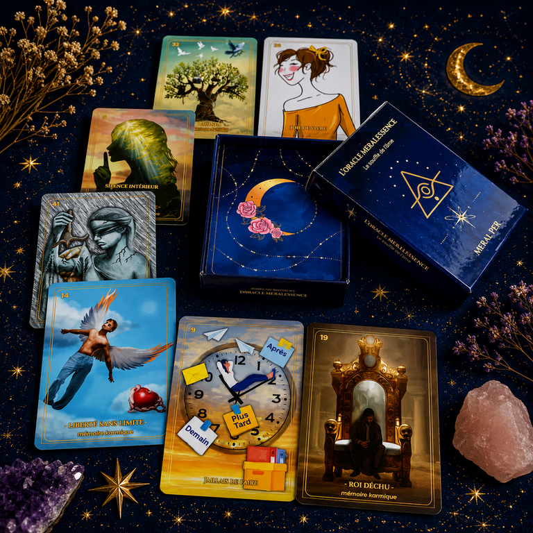 Oracle Mérâlessence – Le Souffle de l’Âme – 44 cartes
