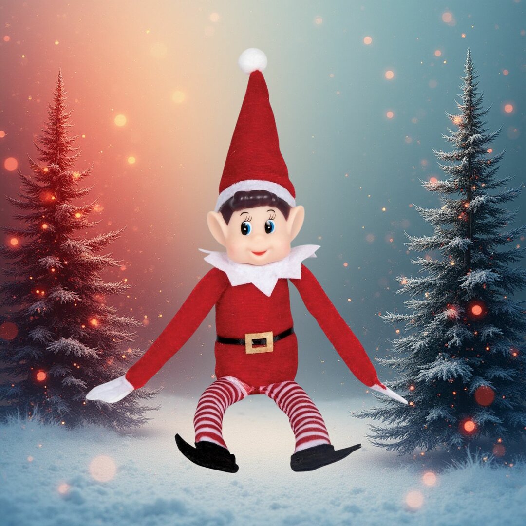 Décoration de Noël Lutin Farceur – 30 cm – Ambiance Magique et Féérique