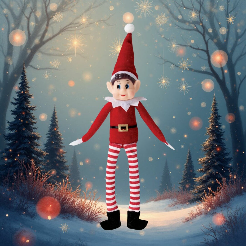 Décoration de Noël Lutin Farceur – 30 cm – Ambiance Magique et Féérique