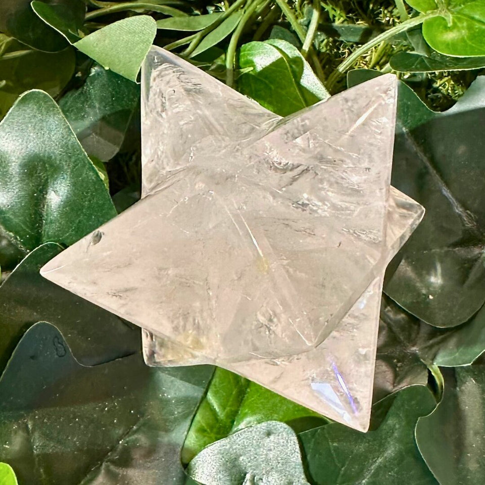 Merkaba Cristal de Roche - 7,5x7,5cm