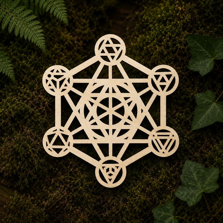 Métatron Sculptée en Bois - 14cm