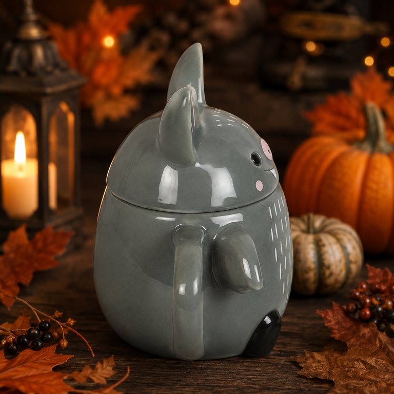 Mug « Batty » – Chauve-Souris avec Couvercle – 450 ml
