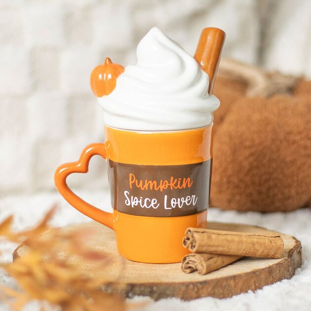 Mug Pumpkin – Céramique avec Couvercle