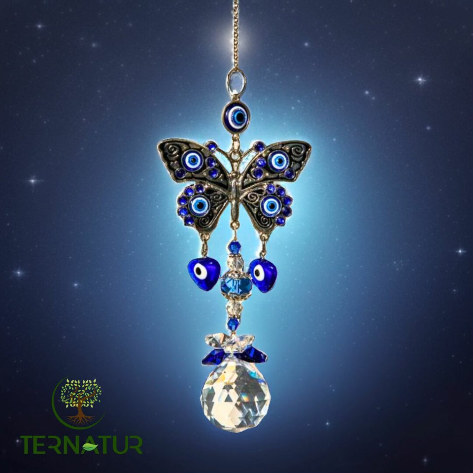 Attrape-soleil Papillon Oeil Bleu de Nazar