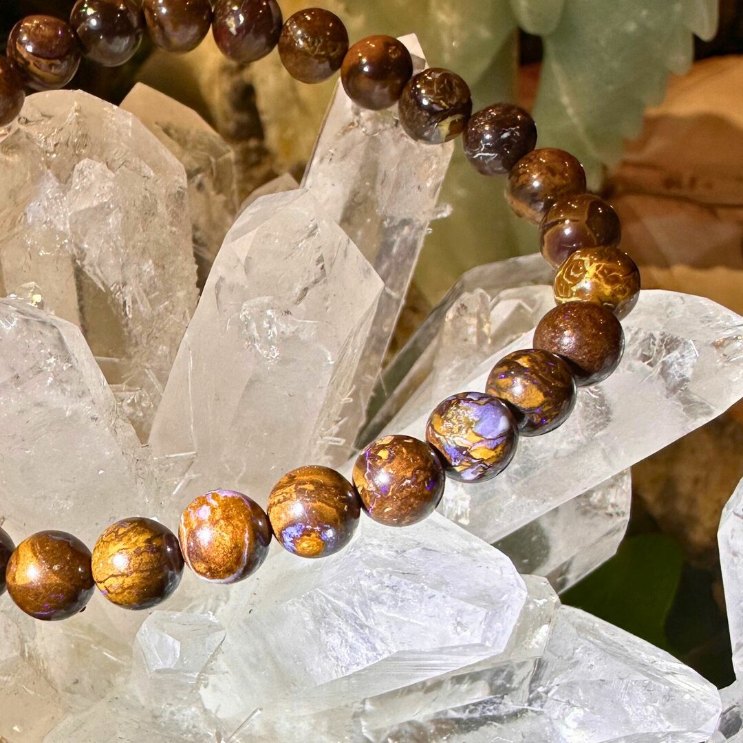 Bracelet Opale Boulder AAA - 6mm