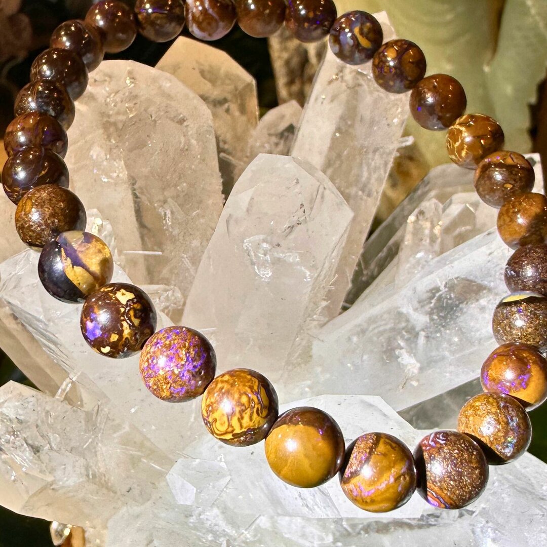 Bracelet Opale Boulder AAA - 6mm