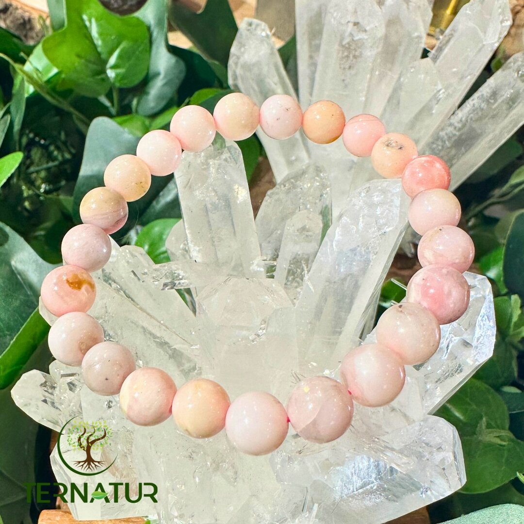 Bracelet Opale Rose - 8mm