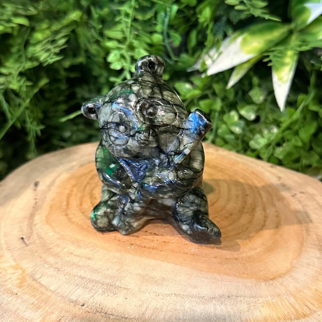 Statuette de Panda en Jade Néphrite