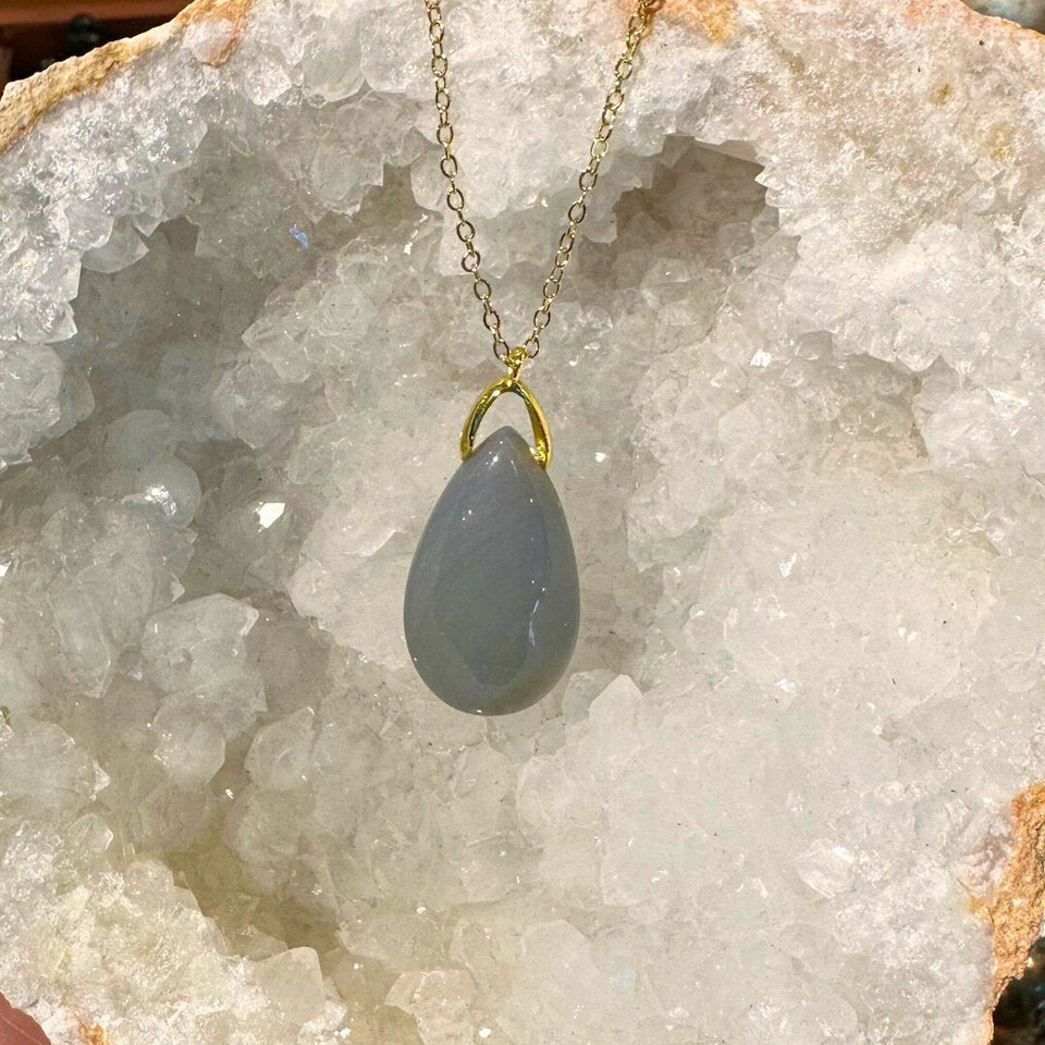 Pendentif Goutte Agate
