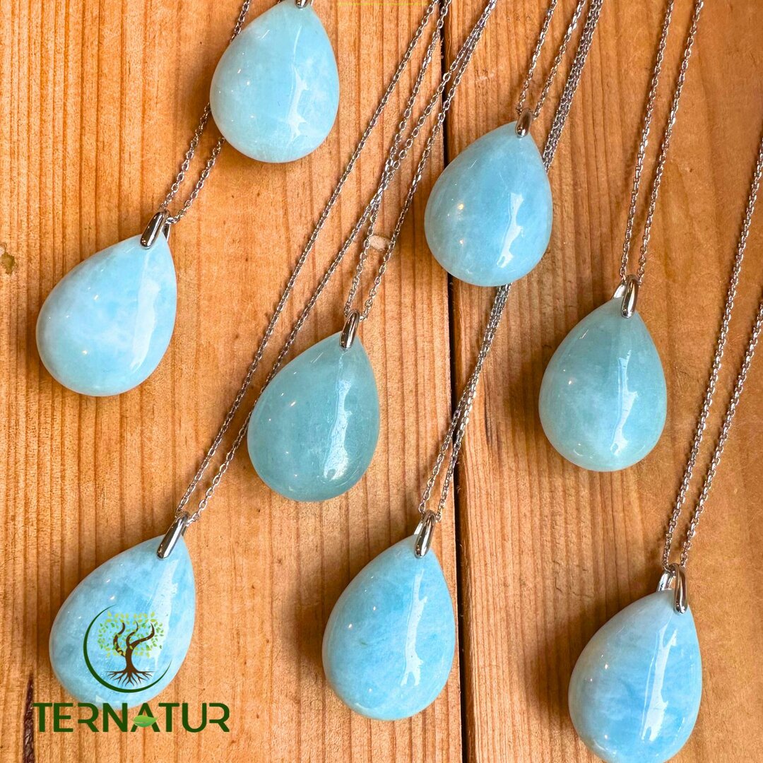 Pendentif en Aigue Marine goutte