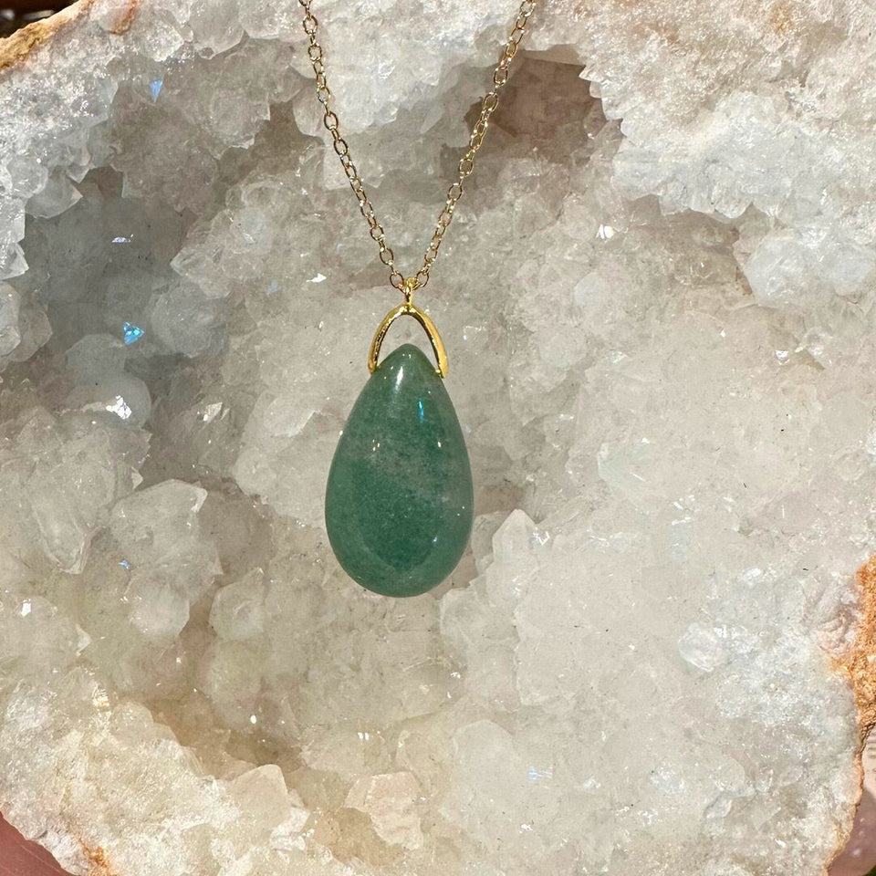 Pendentif Goutte Aventurine